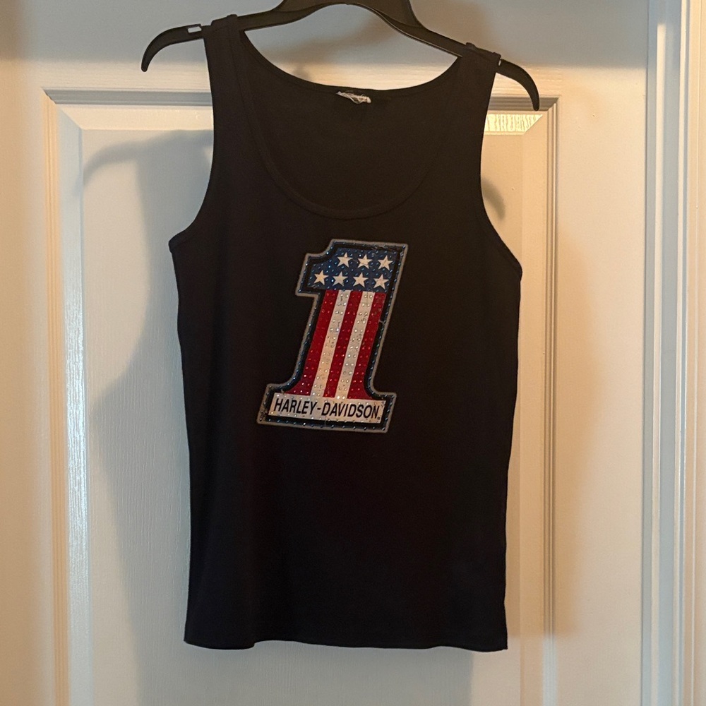 Harley-Davidson Kids Patriotic Black Tank Top
